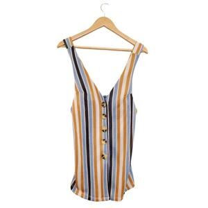 Free People striped sleeveless mini dress